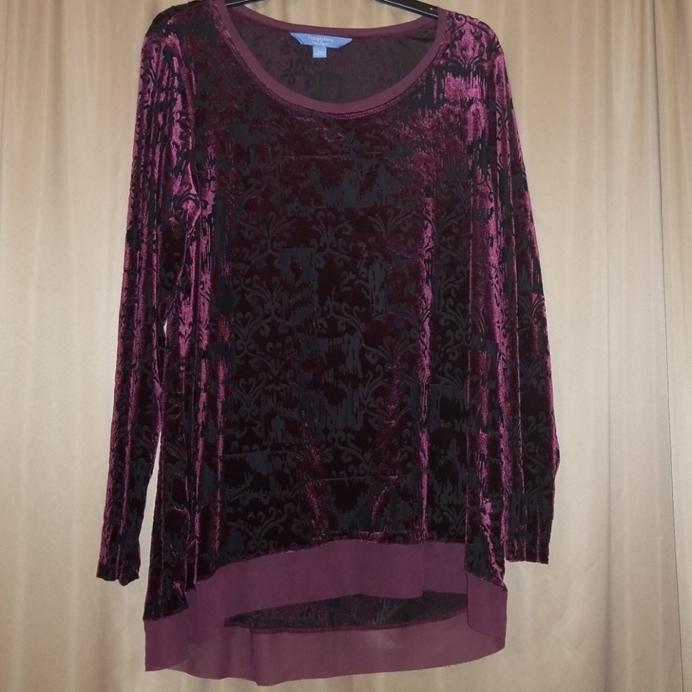 Velvet blouse by Simply Vera